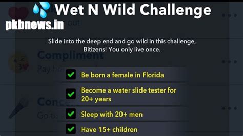 BitLife – How to complete the Wet N Wild Challenge.